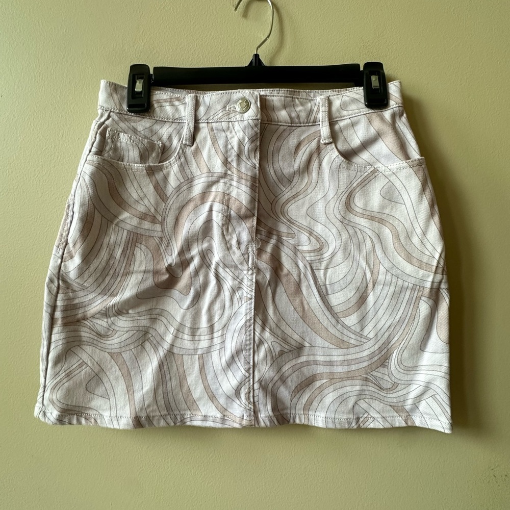 Wilfred Cream Mini Skirt Casual